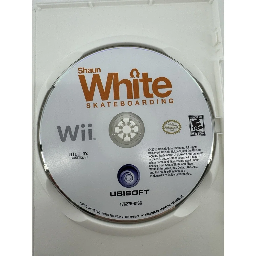 Shaun White Skateboarding Nintendo Wii Ubisoft With Manual CIB